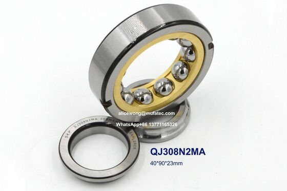 QJ308N2MA automotive bearings 40x90x23mm angular contact ball bearings